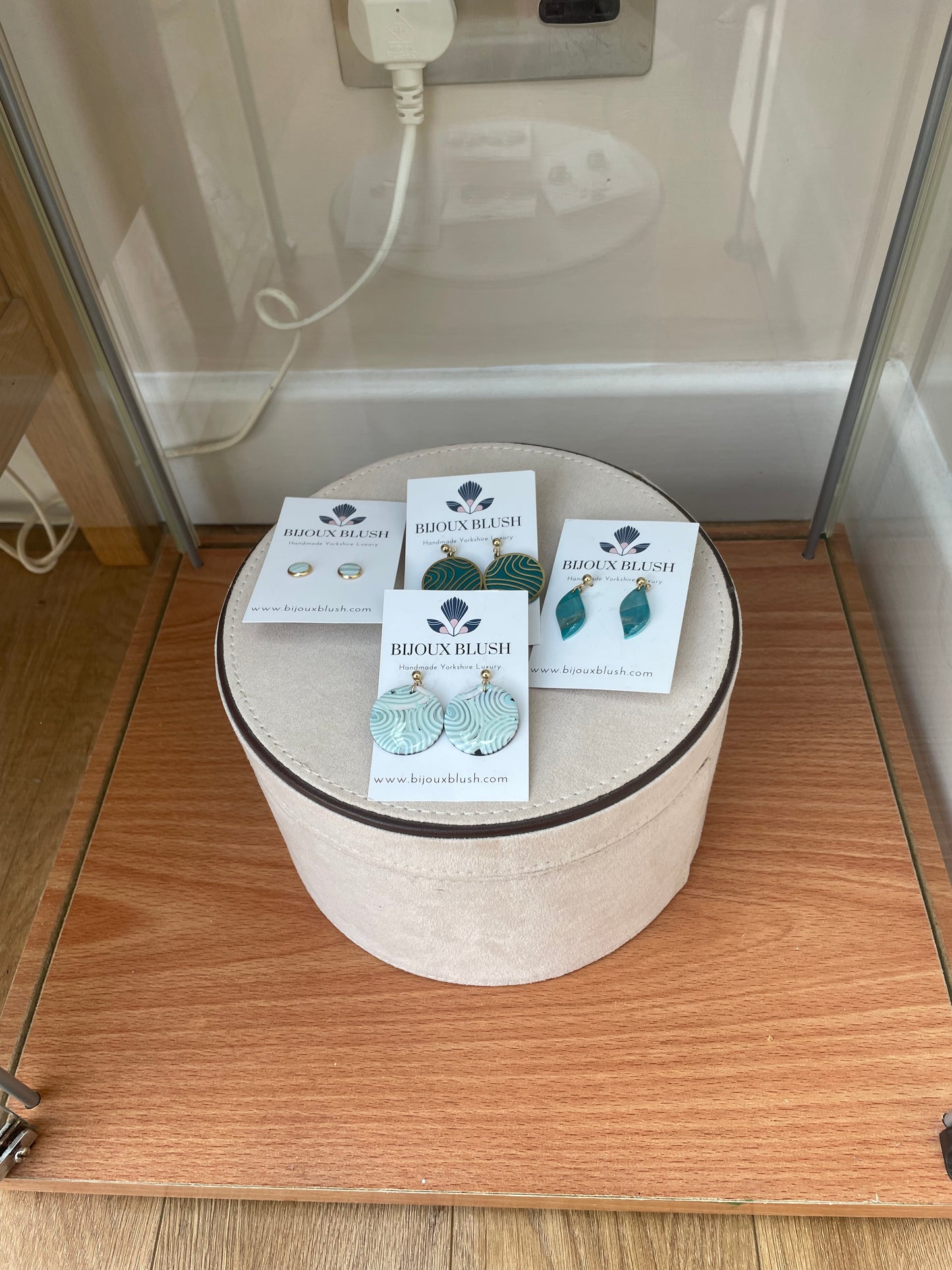 Beach Earrings in Teal