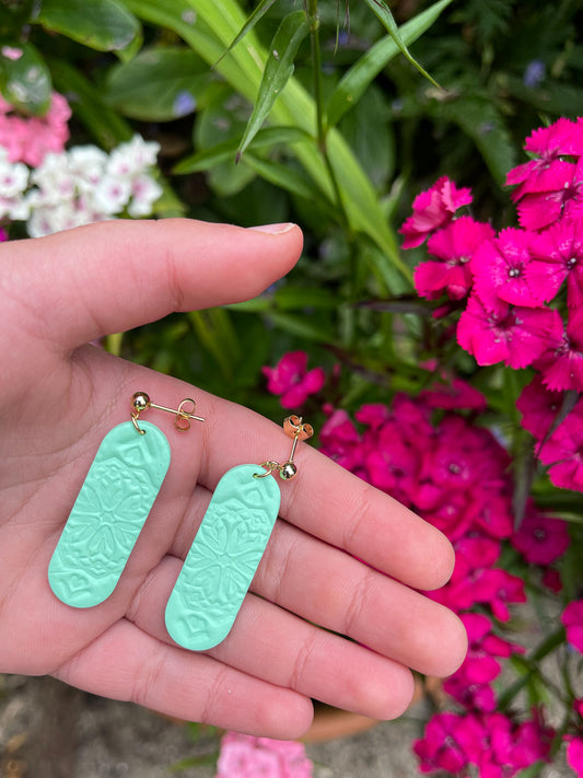 Dangle Imprint Ice cream earrings